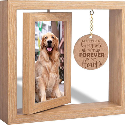Solid Wood Rotatable Tabletop Picture Frame