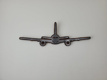 Boeing 757 Silhouette Wall Plaque Gift