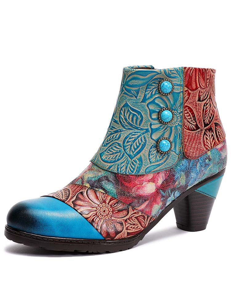 Leanna Vintage Handmade Ankle Boots