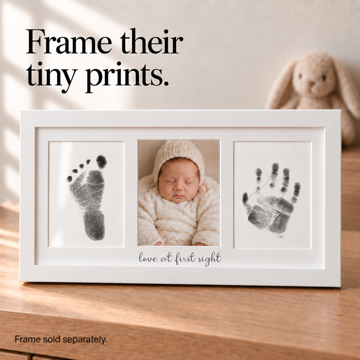 Love at First Sight" Engraved Baby Keepsake Frame