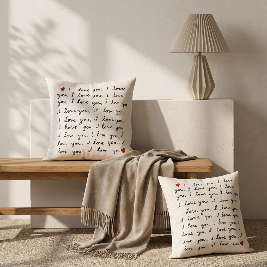 Cushion cover (I love you)