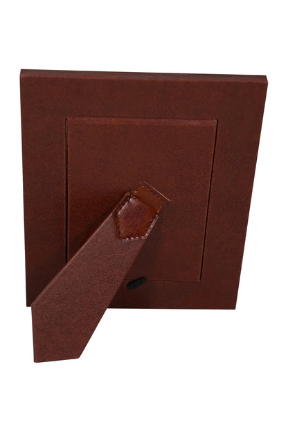 Huntley Leather Silver Bone Photo Frame