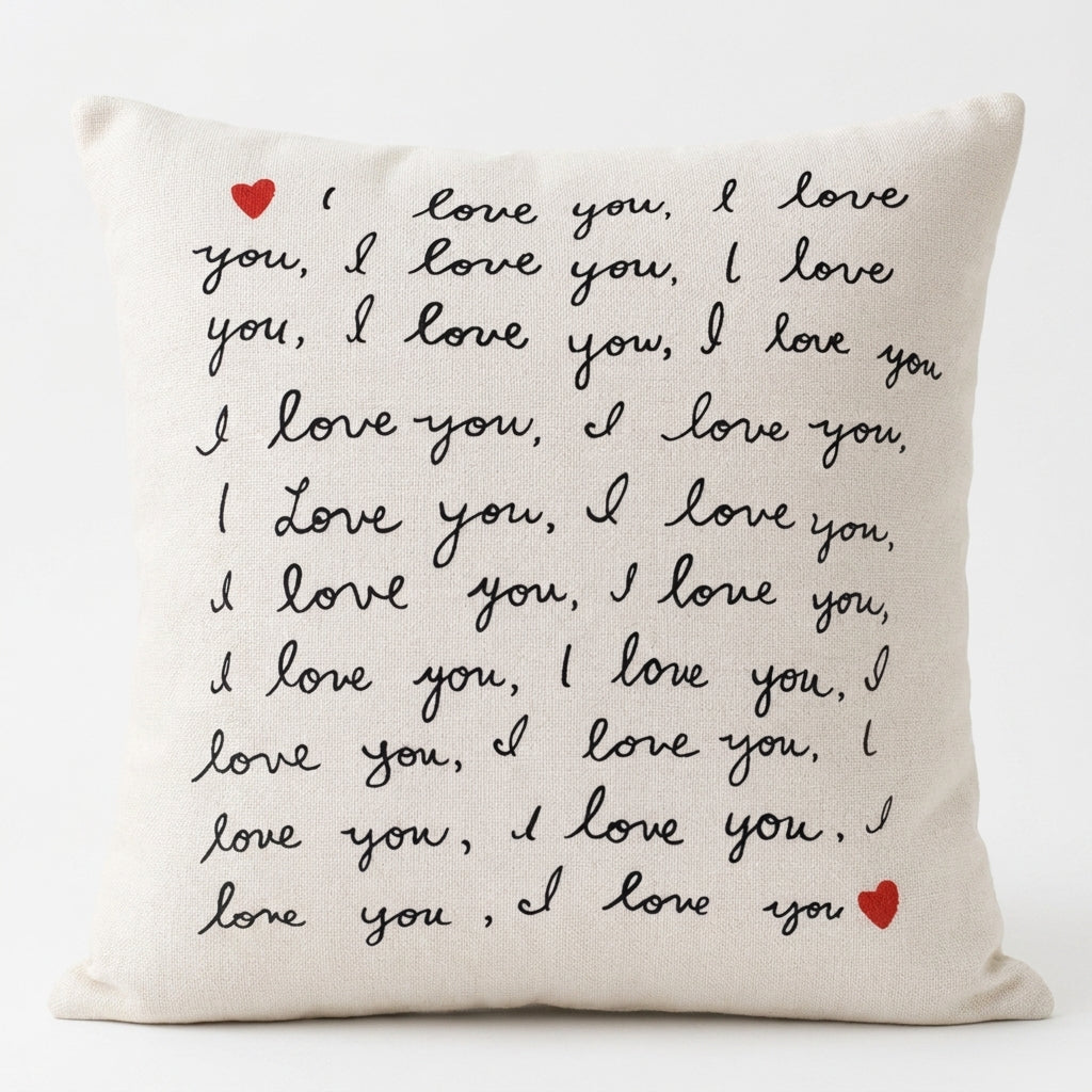 Cushion cover (I love you)