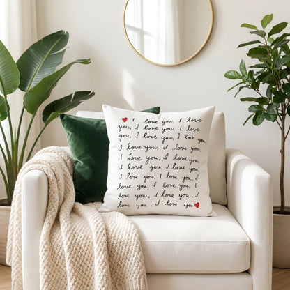Cushion cover (I love you)