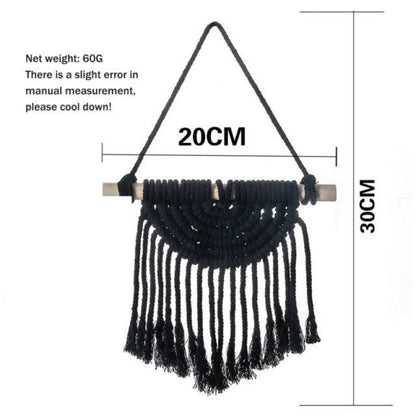 Handmade Woven Tapestry & Tassel Wall Hanging
