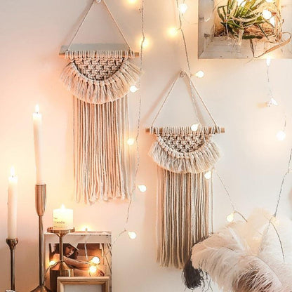 Handmade Woven Tapestry & Tassel Wall Hanging
