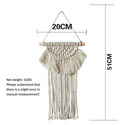 Handmade Woven Tapestry & Tassel Wall Hanging