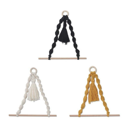 Handmade Woven Tapestry & Tassel Wall Hanging