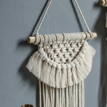 Handmade Woven Tapestry & Tassel Wall Hanging