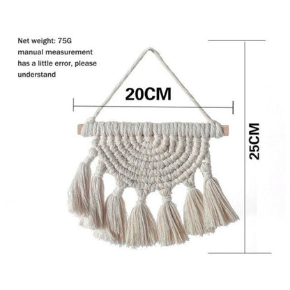 Handmade Woven Tapestry & Tassel Wall Hanging