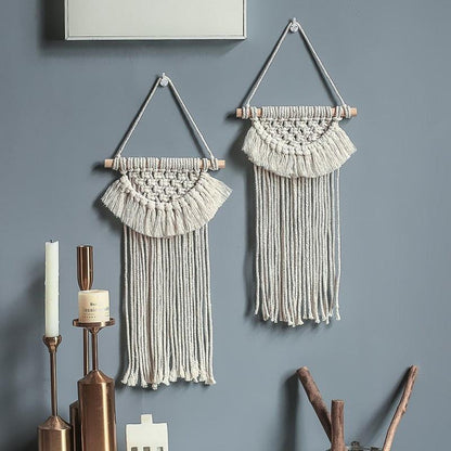 Handmade Woven Tapestry & Tassel Wall Hanging