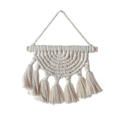 Handmade Woven Tapestry & Tassel Wall Hanging
