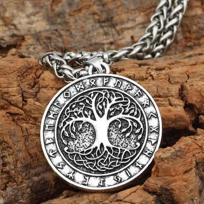 Norse Viking Tree of Life Pendant Necklace