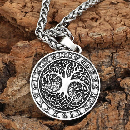 Norse Viking Tree of Life Pendant Necklace