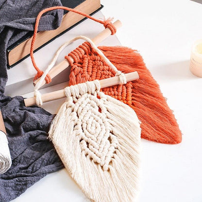 Handmade Woven Tapestry & Tassel Wall Hanging