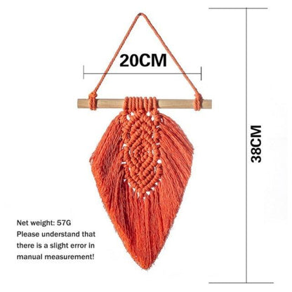 Handmade Woven Tapestry & Tassel Wall Hanging