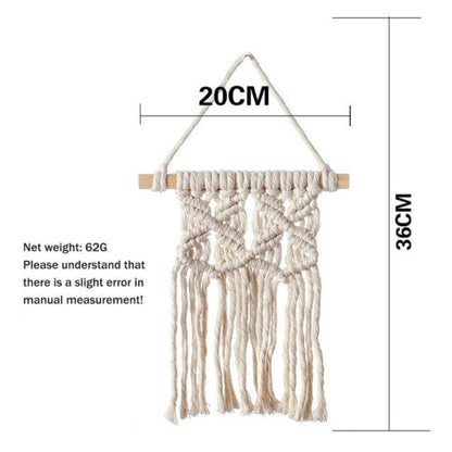Handmade Woven Tapestry & Tassel Wall Hanging