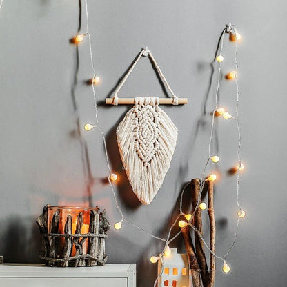 Handmade Woven Tapestry & Tassel Wall Hanging