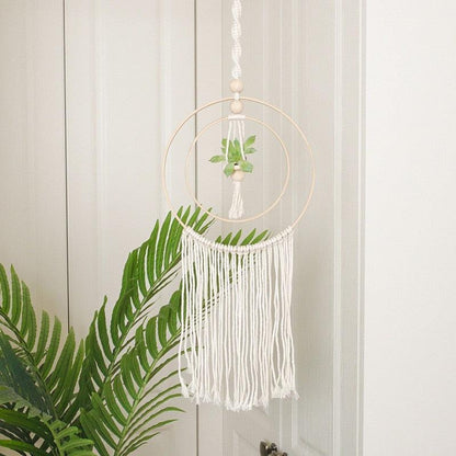 Handmade Woven Tapestry & Tassel Wall Hanging
