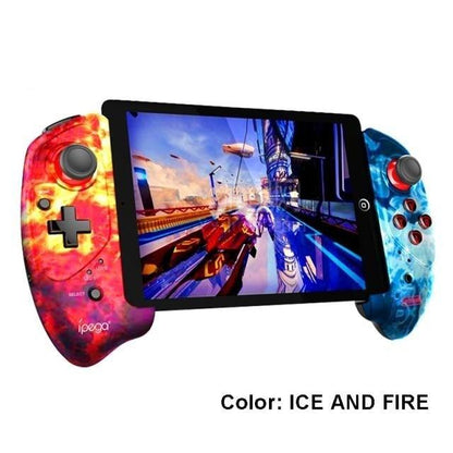 Solid Black Sustainable Wireless Bluetooth Joystick Gamepad Controller Compatible With Mobile Phones Smartphones