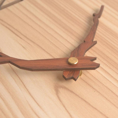 12-Inch Nordic Modern Wooden 3D Wall Clock